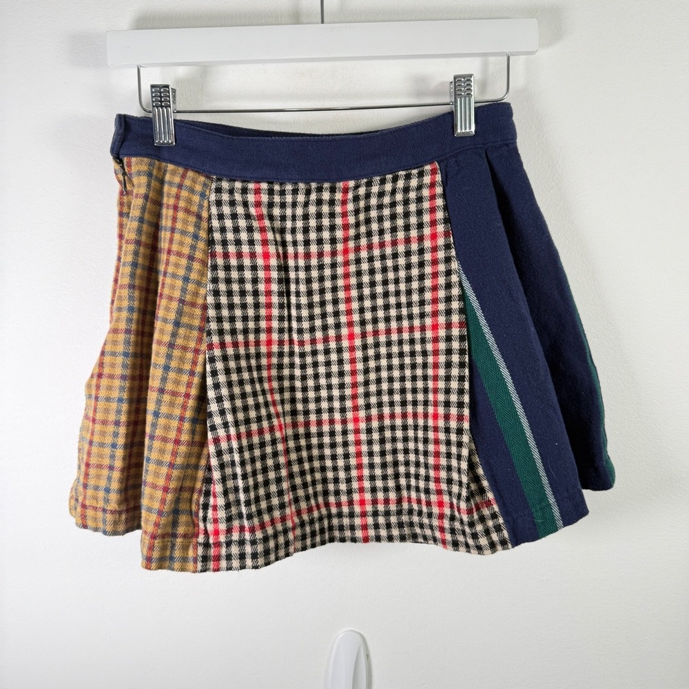 Rowing Blazers x Target Patchwork Plaid Stripe Mini Skirt Preppy Academia Size 6 - Picture 4 of 8